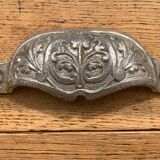 Solid desk in raw oak handles art deco shells