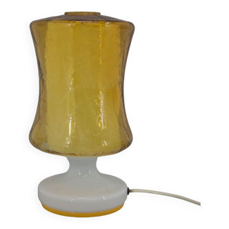 Lampe de table tout en verre du milieu du siècle, années 1970