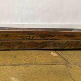 Antique solid oak mirror