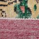 Ruby Red Vintage Floral Turkish Rug, Handmade Wool Carpet, 202x309 Cm