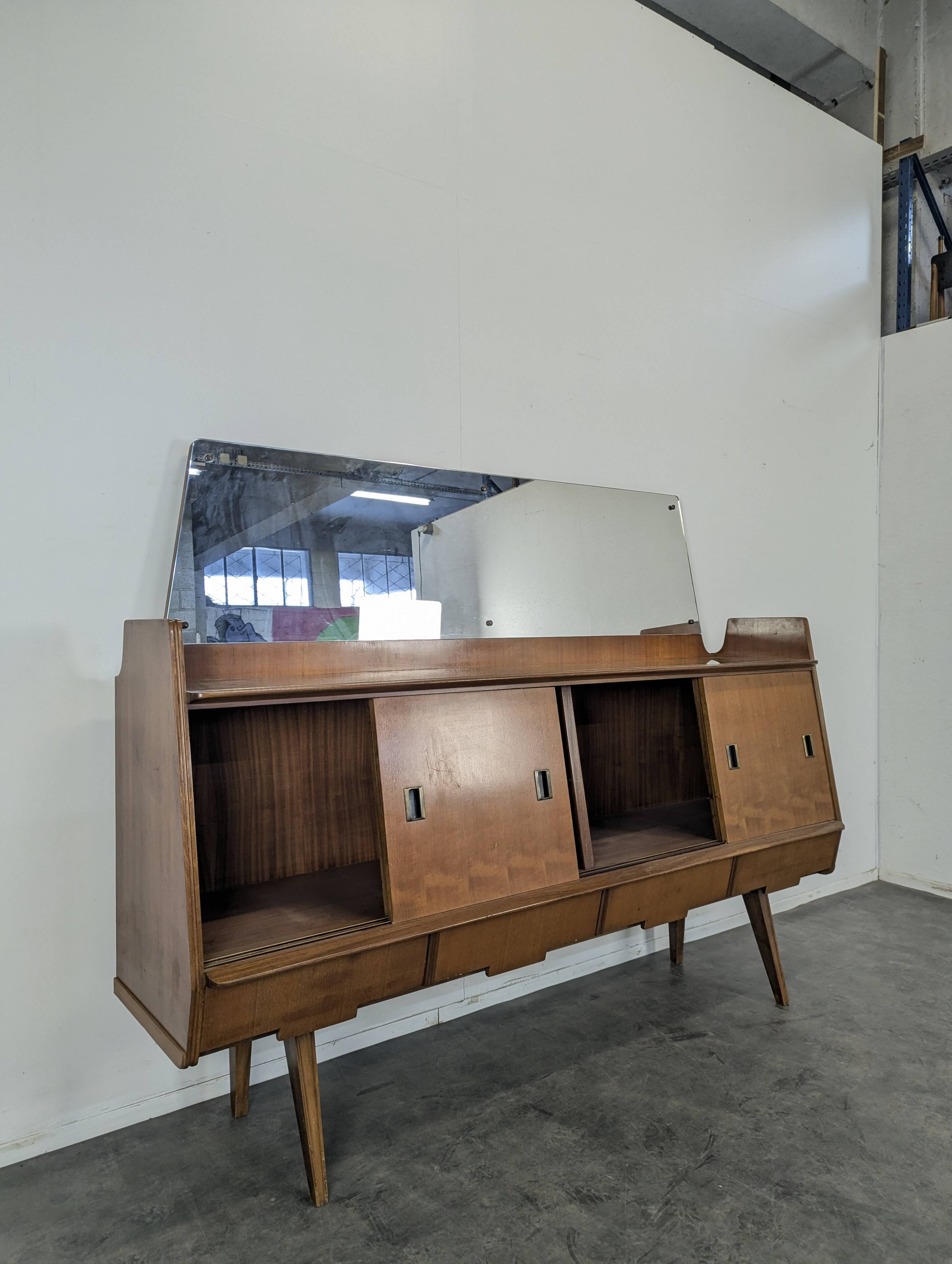 Teak enfilade by Vittorio Dassi for La Permanente Mobili Cantù