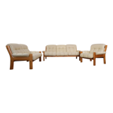 Leather Living Room Set model Montana by Ekornes, 1970's