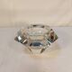 High octagonal diamond ashtray in solid crystal Flavio Poli style - 1970s
