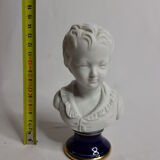Porcelain biscuit busts, child, Alexandre Brongniart after Houdon