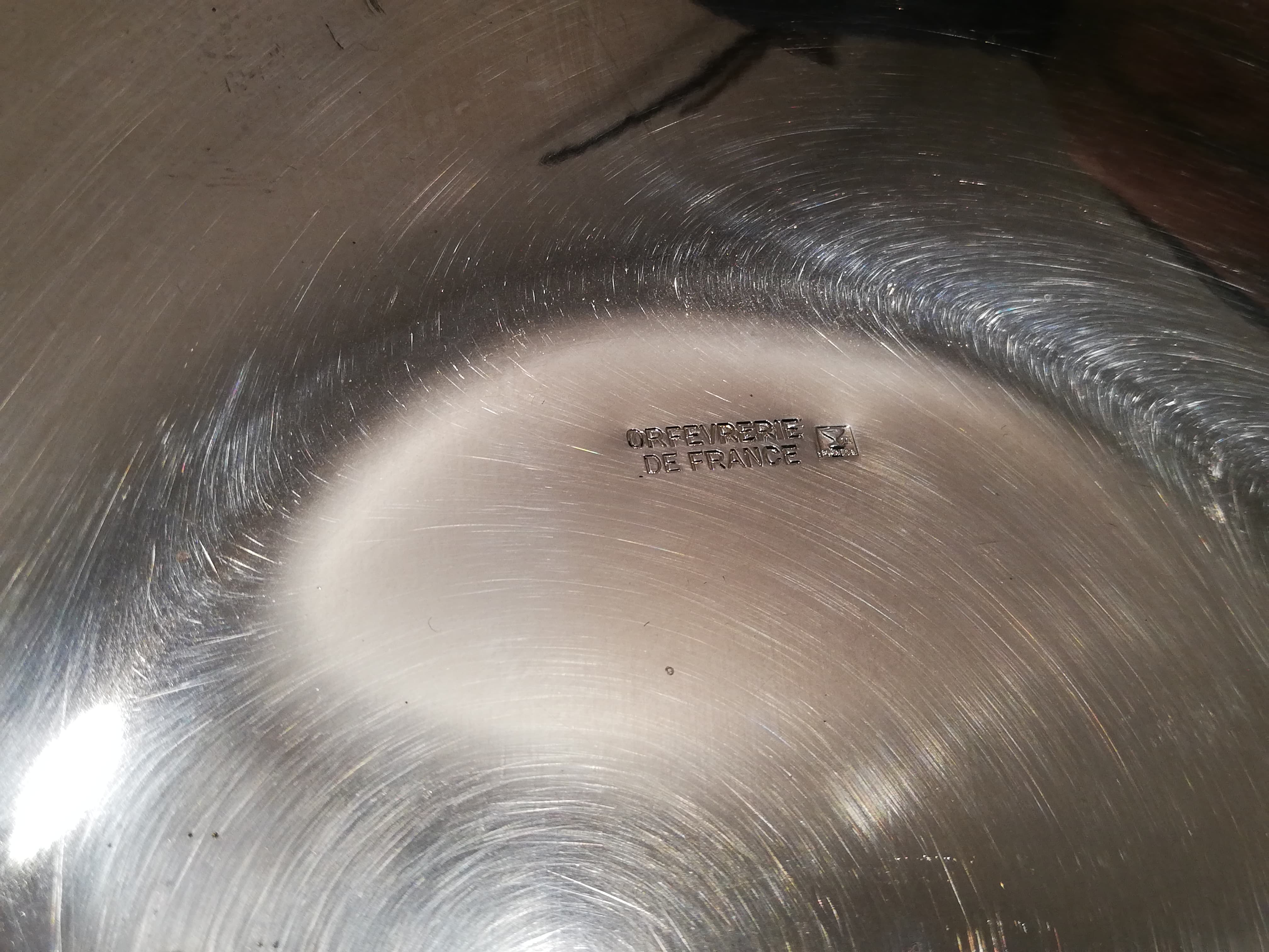 Silver metal bread basket - Goldsmithing in France