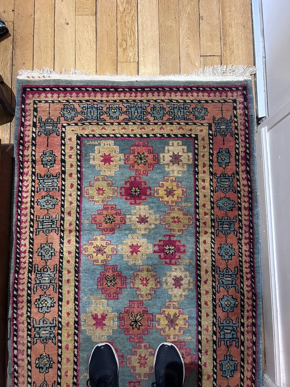 Kazak oriental hallway rug