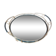 Plateau miroir doré années 60