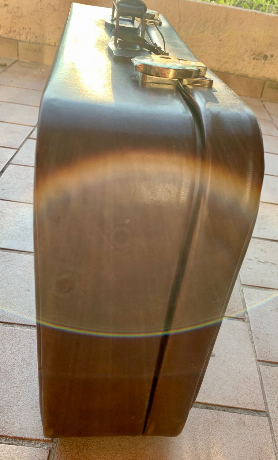 Antique leather suitcases