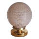 Pink Clichy glass globe in touch lamp