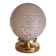 Pink Clichy glass globe in touch lamp
