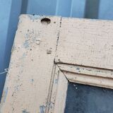 Old fir glass door