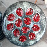 Vintage oyster dish set/Pornic/12 plates + 1 dish