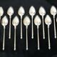 12 small spoons in silver massive 19th round a russian