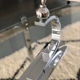 Art Deco desk lamp in stainless steel