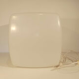Vintage 1970s light light lamp in white plastic