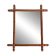 Art Nouveau Faux Bamboo Mirror, 65cm / 25.8", Handmade, Wood, C. 1900