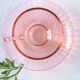 6 tasses café verre rose arcoroc