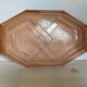 Vintage pink glass platter in Rosaline style A