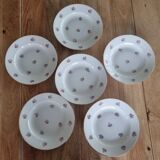 Set of 6 vintage plates