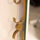 Vintage rectangular mirror in brass 1950s
