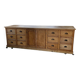 XXL solid oak counter sideboard