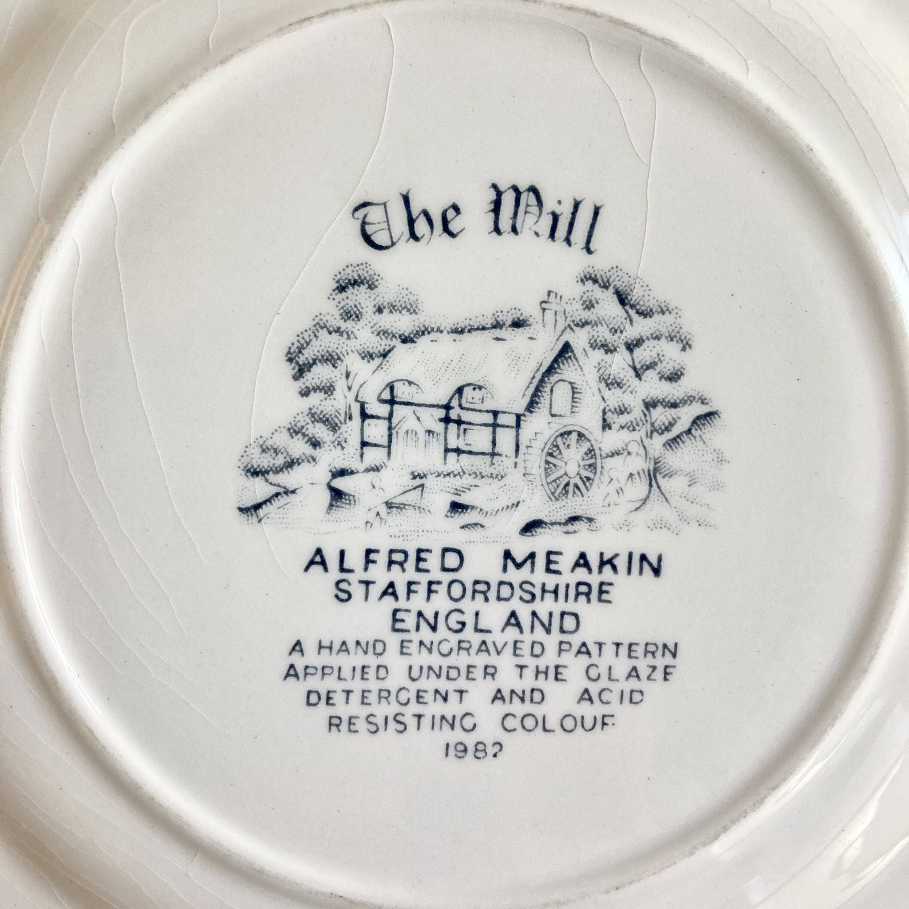 6 assiettes dessert vintage - Staffordshire A. Meakin