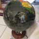 World map in black background