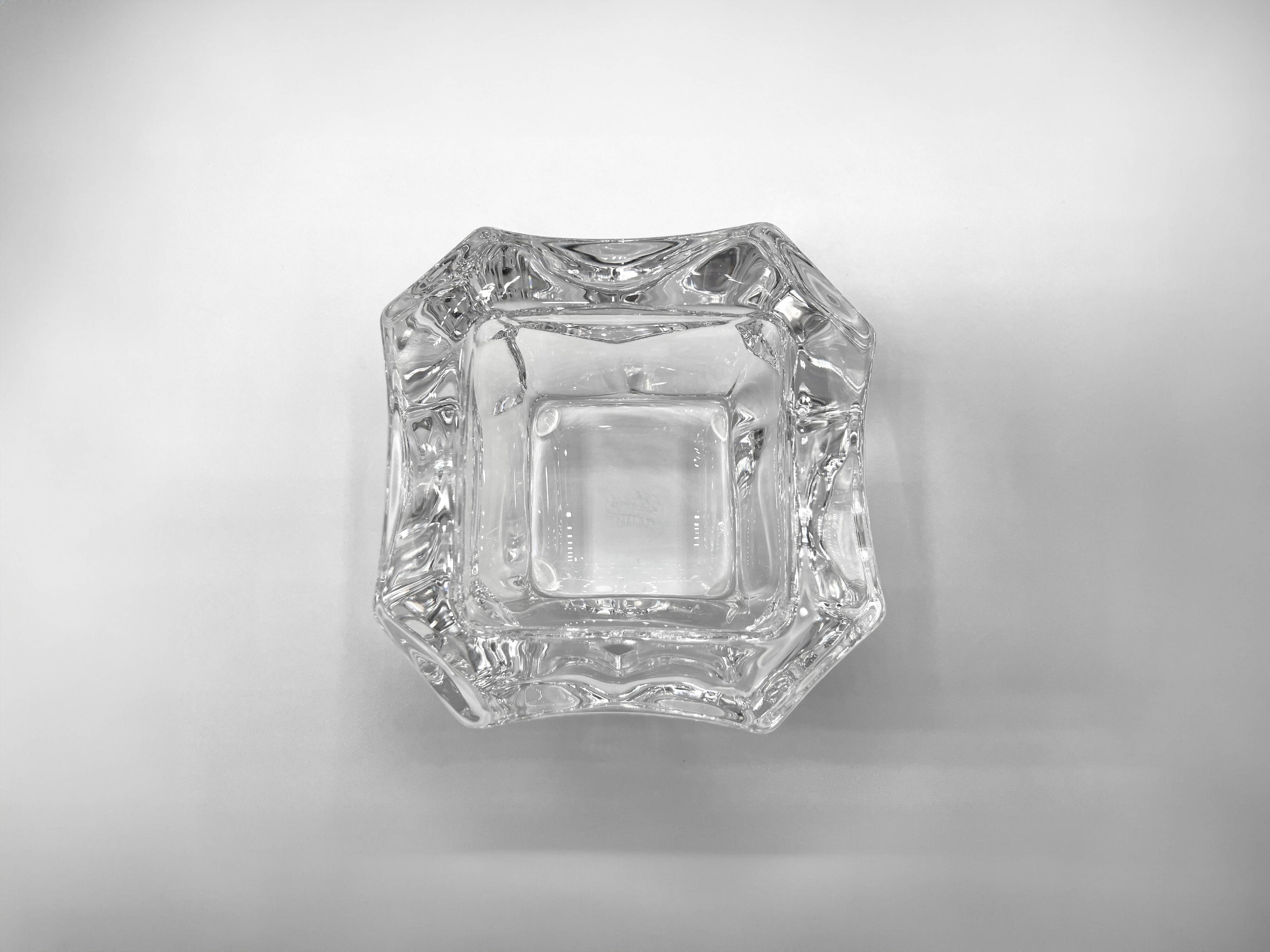 Very thick Sèvres crystal empty pocket • Perfect condition • 90s