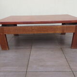 Vintage leather coffee table