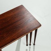 Set of 3 Danish nesting tables in rosewood Denmark 1960