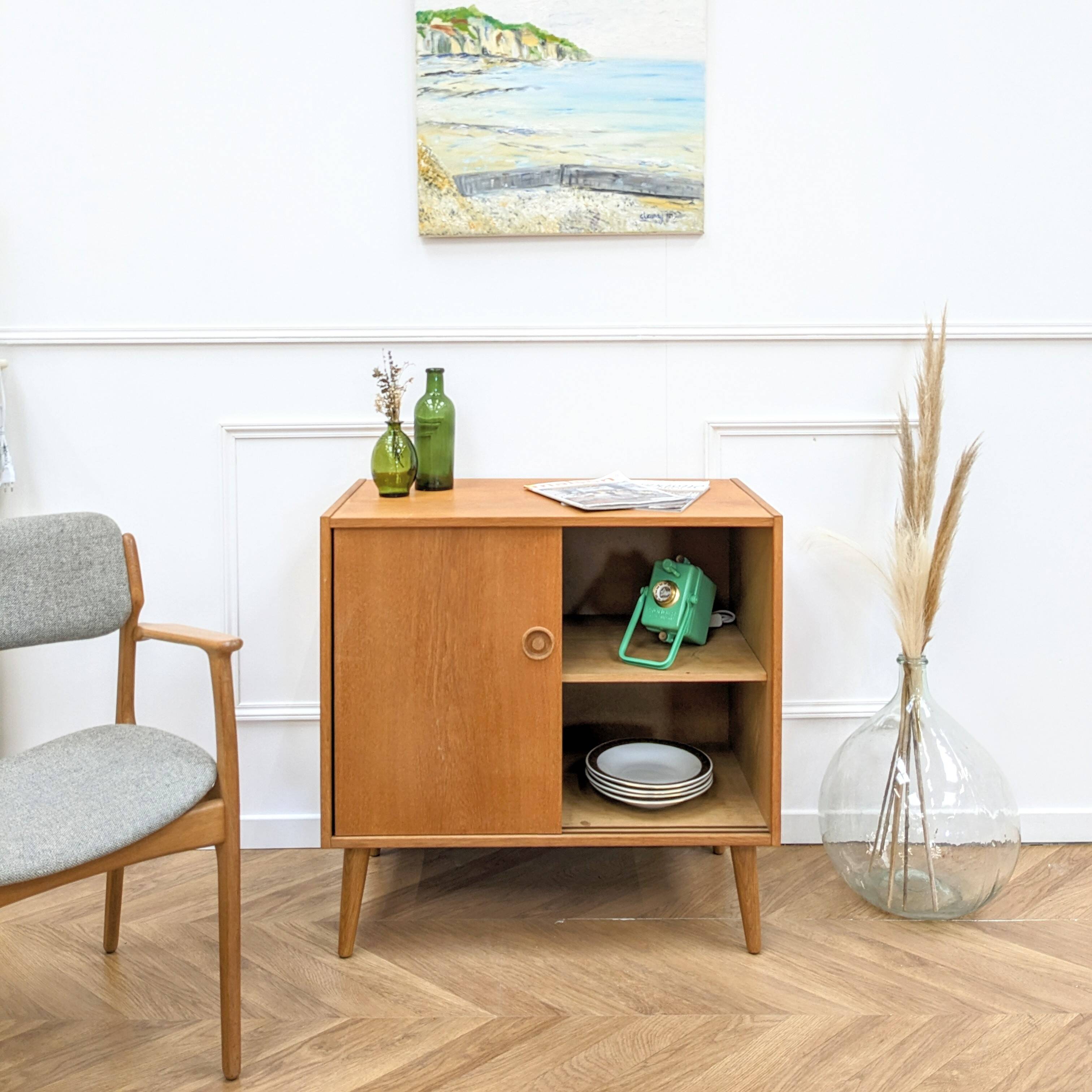 70s oak sideboard