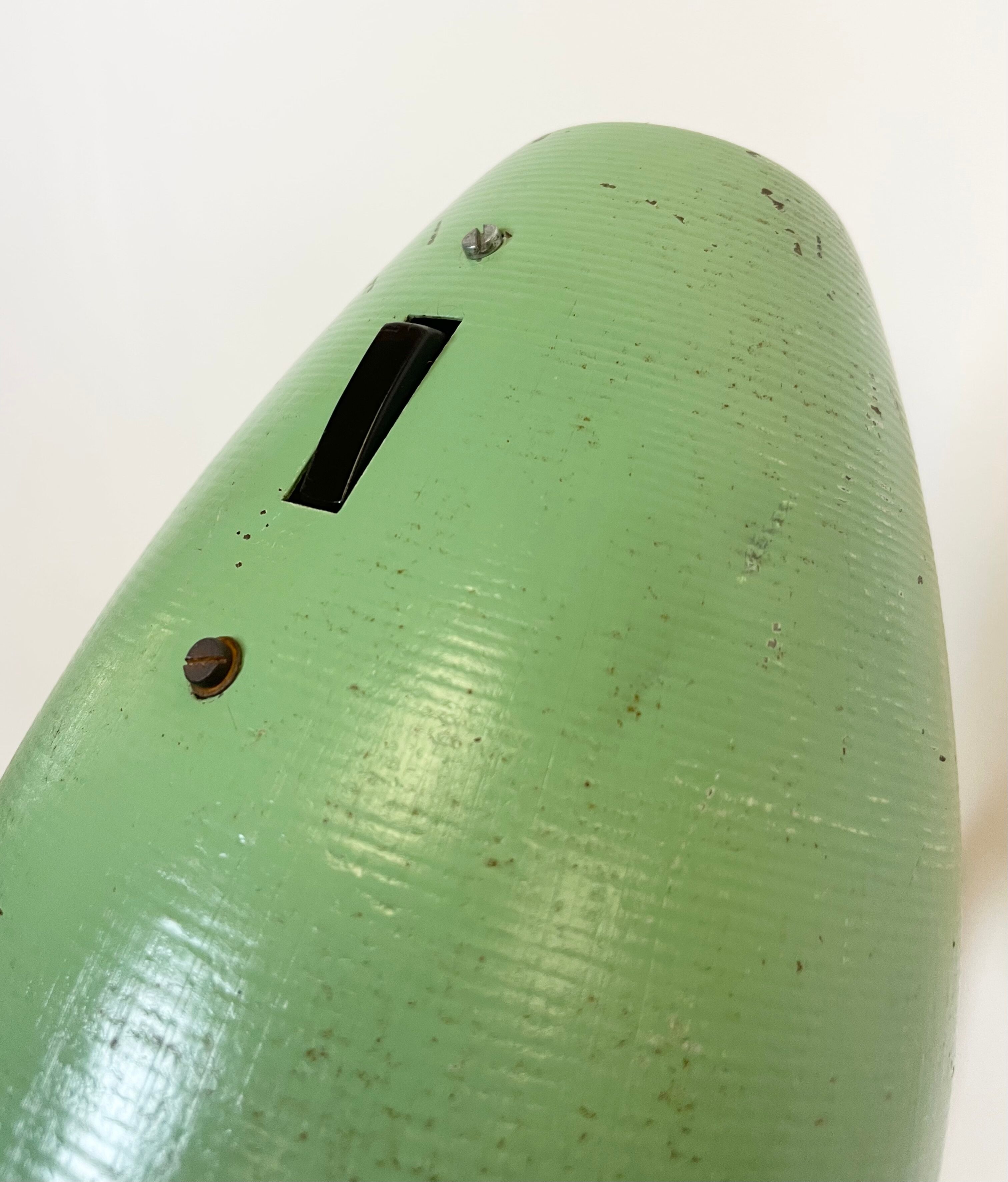 Industrial Green Table Lamp, 1960s