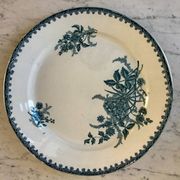 plat rond en Terre de Fer japonisant fin XIXème