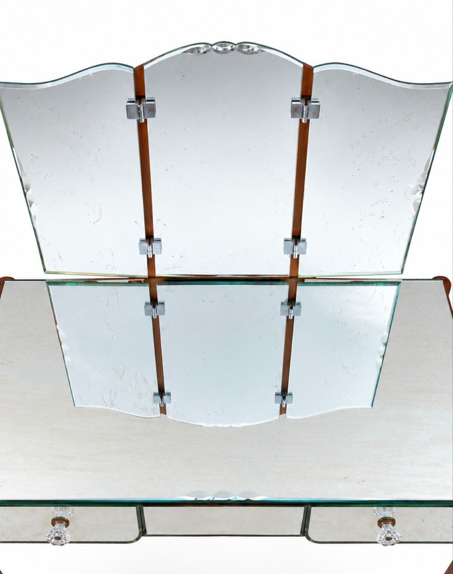 Venetian glass dresser 1950s Art Deco Vintage chic
