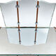 Venetian glass dresser 1950s Art Deco Vintage chic