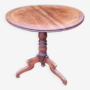 Louis Philippe pedestal table with tilting top