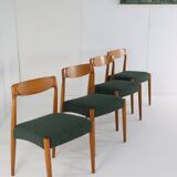 Set of 4 Danish Chairs 'Bjerremose'