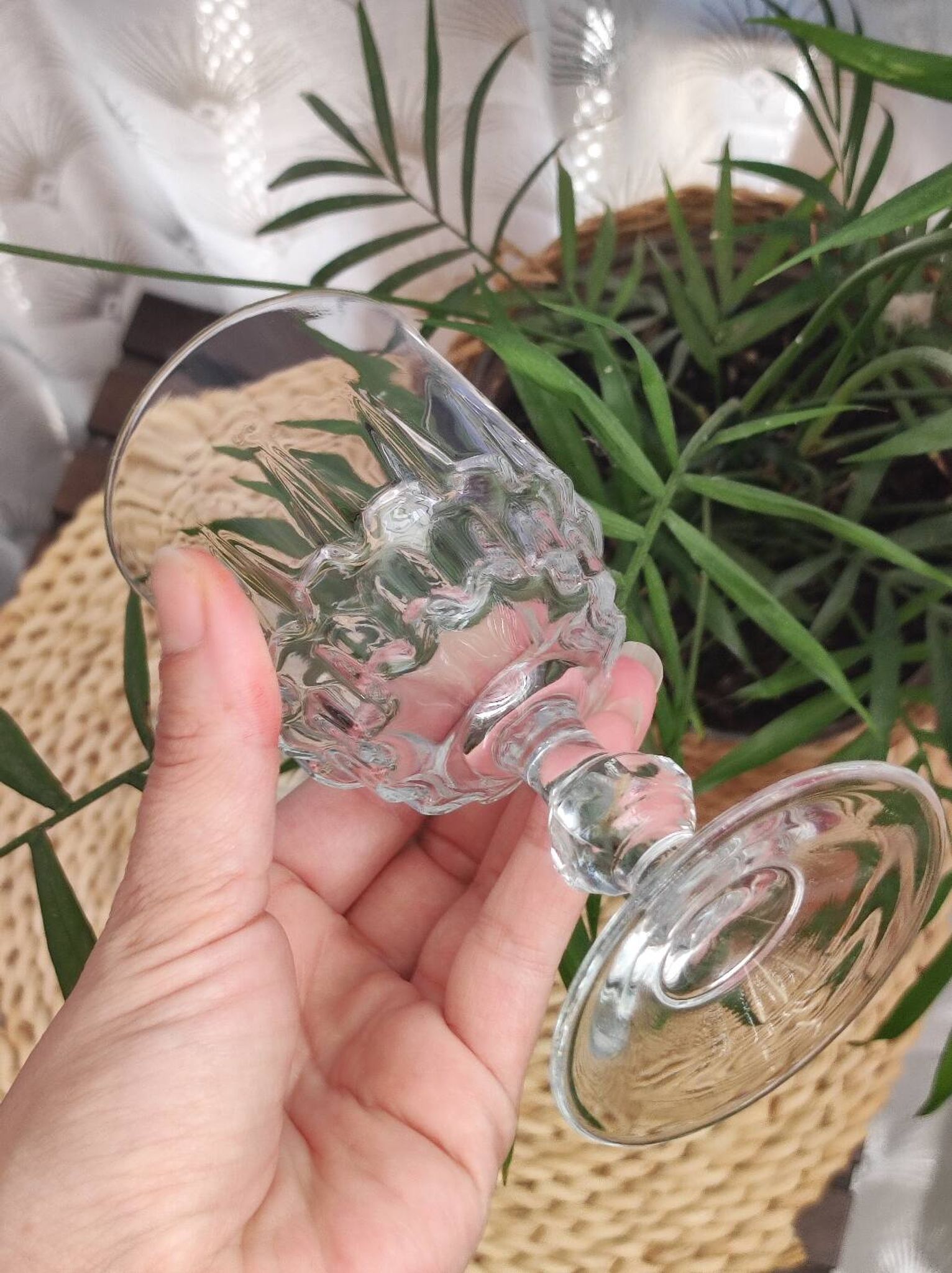 Crystal wine glasses