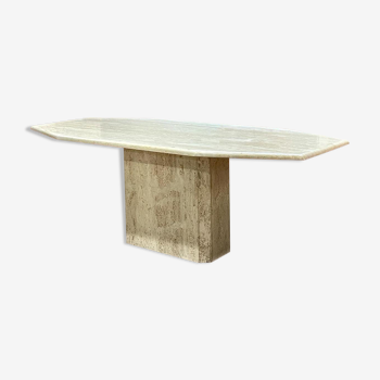 Travertine table from the 1970s from Roche Bobois