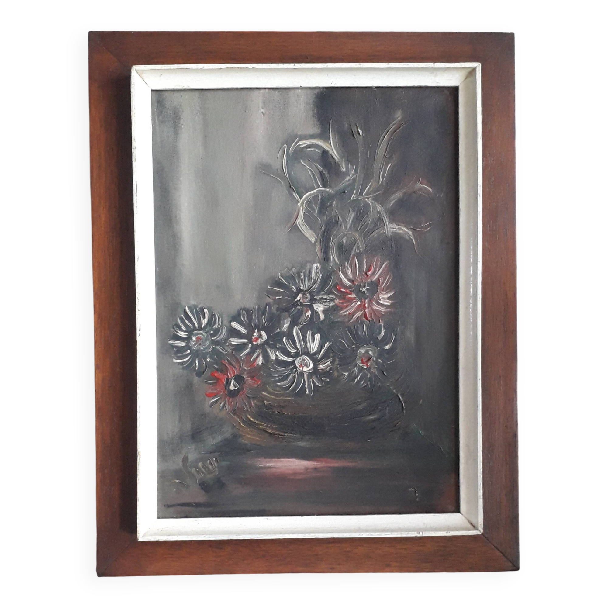 An old painting depicting a still life.