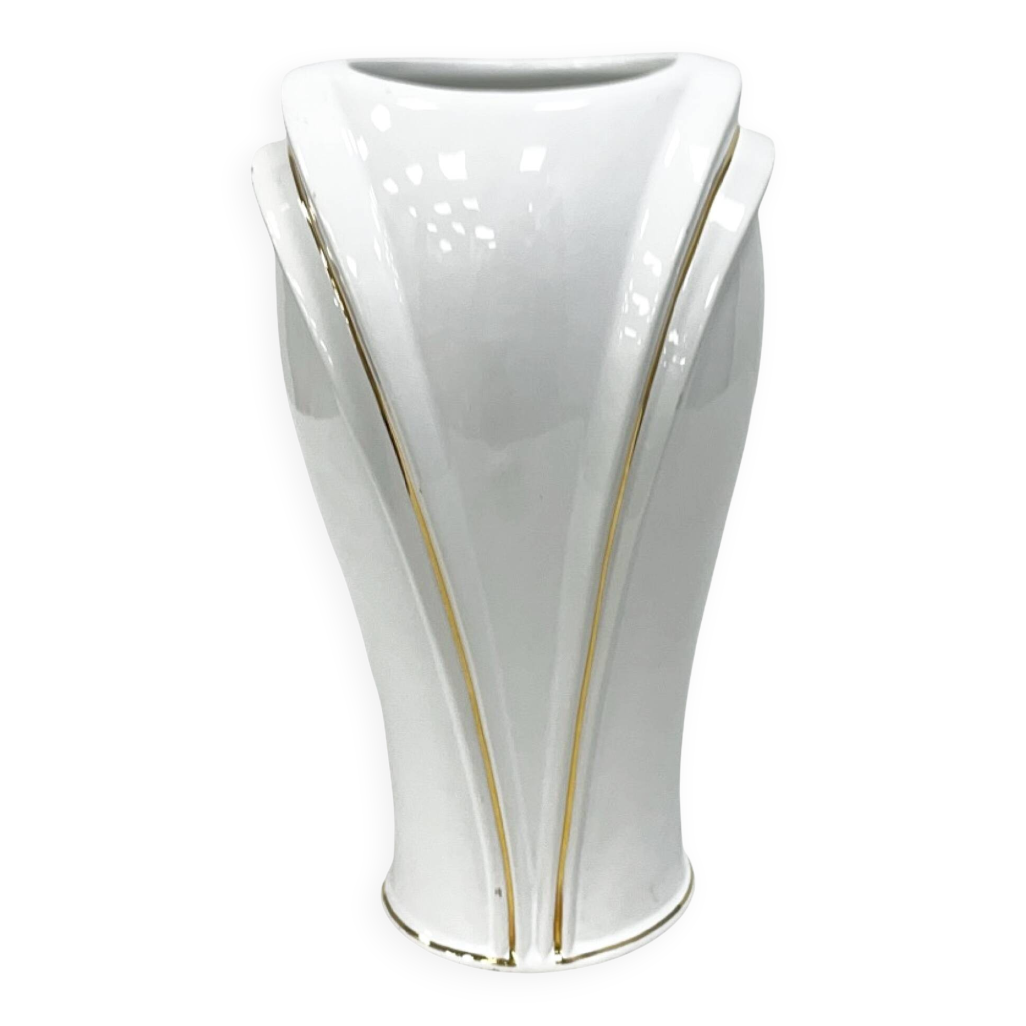 Elegant Porcelain Vase Welz Pfungstadt, Germany 1970s