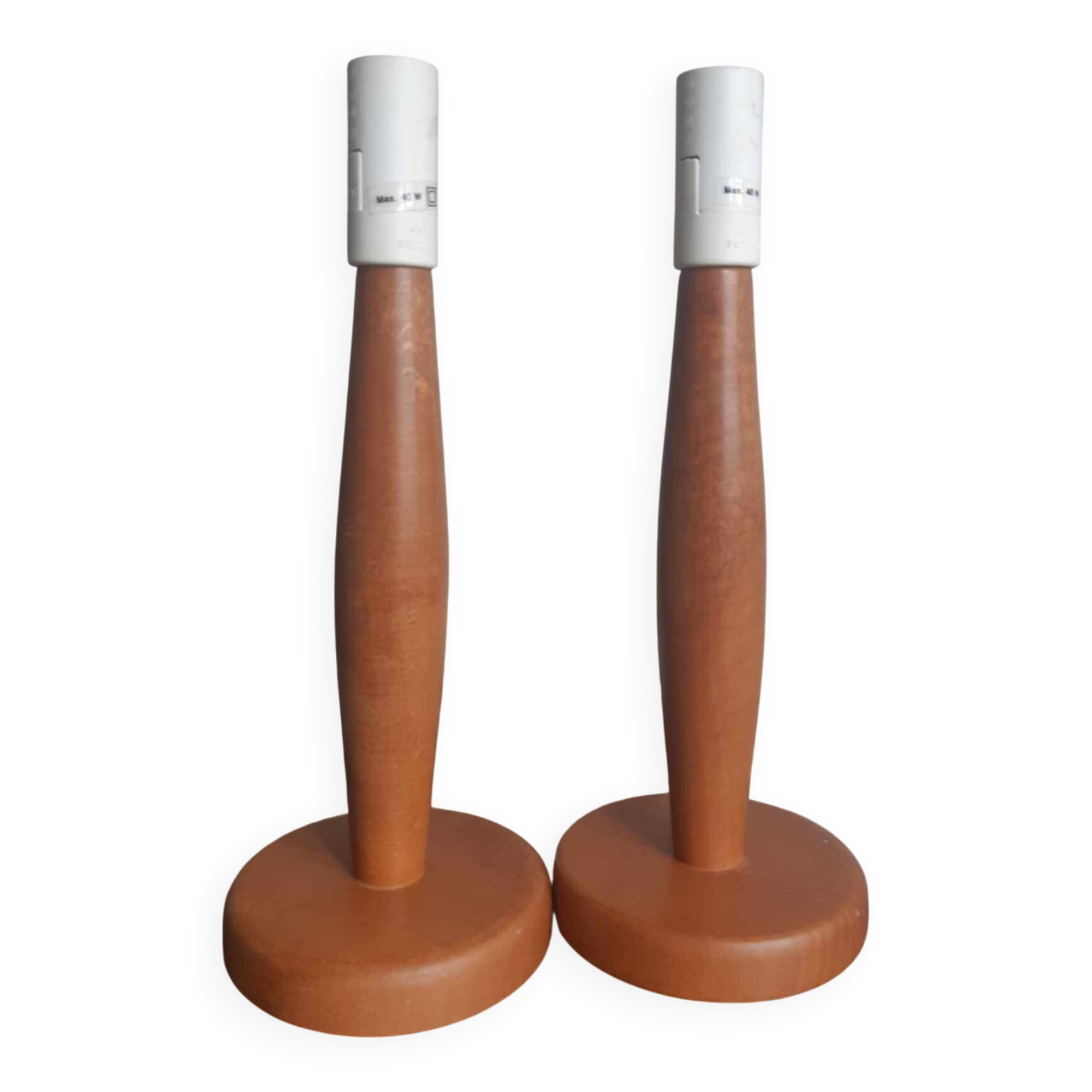 Vintage Ikea wooden lamp bases