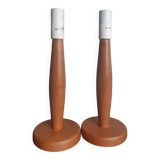 Vintage Ikea wooden lamp bases