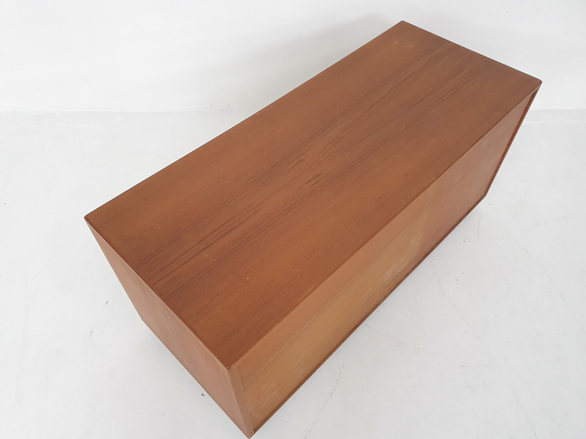 Scandinavian modern teak record player cabinet, Denmark 1960's