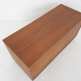 Scandinavian modern teak record player cabinet, Denmark 1960's