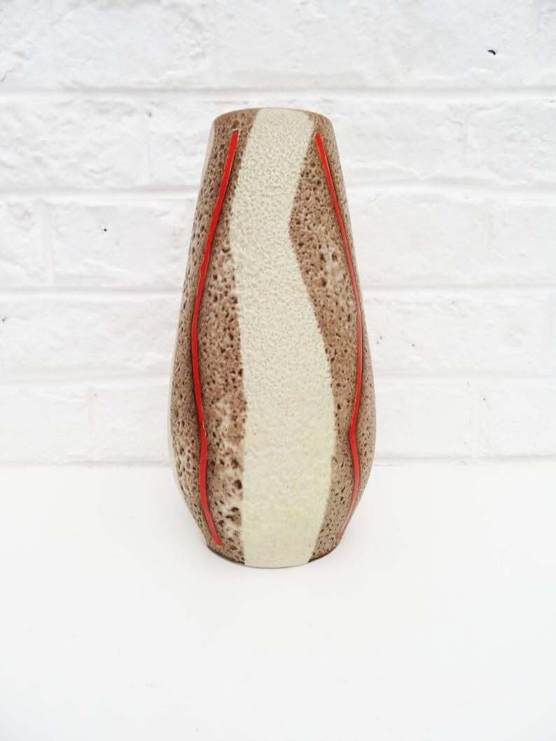 Round ceramic German vase, Scheurich Heinz Siery