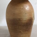 XXL lamp in glazed stoneware and jute rope circa 1960