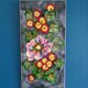 Wall plate tile / ceramic deco fleur vallauris hand painted france
