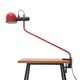 Lampe à pince métallique rouge de F. Fabbian, années 1980