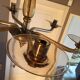 Blown glass chandelier